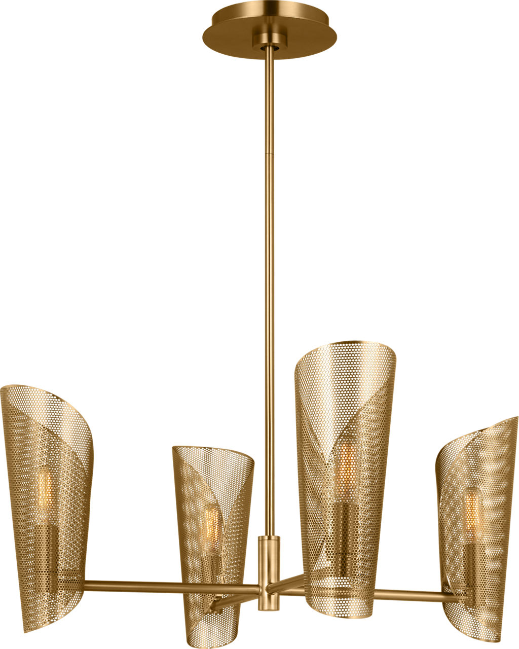 Plivot Medium Chandelier Burnished Brass